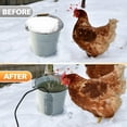 thumbnail image 7 of Chicken Waterer Heater,250W Thermostatic Control Chicken Waterer Deicer Aluminum Safe Healthy Anti-scald Poultry Water Heater for Duck Goose Bird Cow to Drink Warm Water, 7 of 7