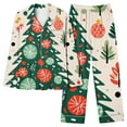 thumbnail image 5 of Xihbxyly Christmas Pajamas for Women, Women's Christmas Printed Pajama Set for Daily Home Wear Two-Piece Pajama Set with Pocket, 5 of 6