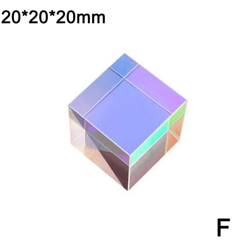 Optical Glass X-cube Dichroic Cube Prism RGB Combiner Splitter Gift Soft 