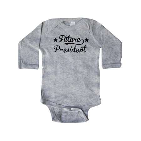 

Inktastic Future President Gift Baby Boy or Baby Girl Long Sleeve Bodysuit
