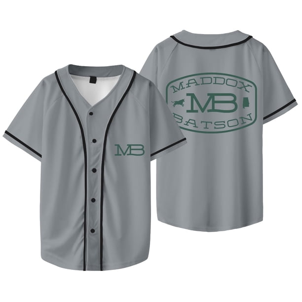Maddox Batson MB Logo Chaqueta de béisbol Camiseta Necesito un camión Tour Merch Mujeres Hombres Camisetas de manga corta