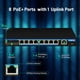 thumbnail image 2 of Conmutador Ethernet HYN @NET 9 puertos Fast Ethernet PoE 8 PoE+ 96 W, 2 of 6
