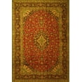 thumbnail image 1 of Ahgly Company Machine Washable Indoor Rectangle Medallion Yellow Traditional Area Rugs, 5' x 7', 1 of 4