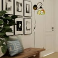 thumbnail image 6 of Kiven Plug in Wall Lamp, Tiffany Style Plug in Wall Sconce with Glass Lampshade, 5.9ft Plug-in Cord, E26 Socket, 6 of 7