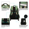 thumbnail image 3 of ALAZA Cartoon Dogs on Green Backpack Elementary School Bag Bookbag Travel Rucksack, 3 of 7