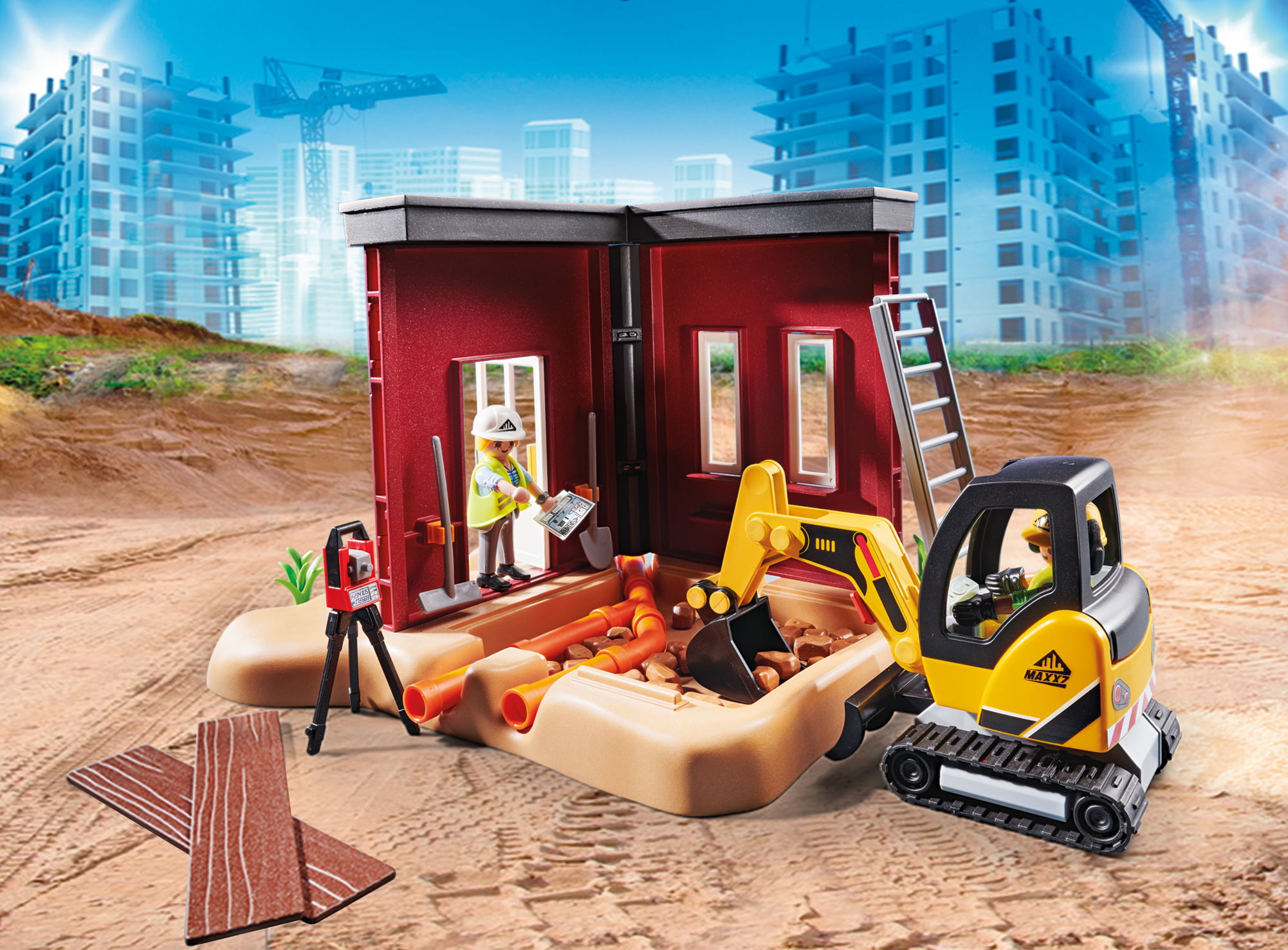 Lick lexicon As PLAYMOBIL Mini Excavator with Building Section - Walmart.com