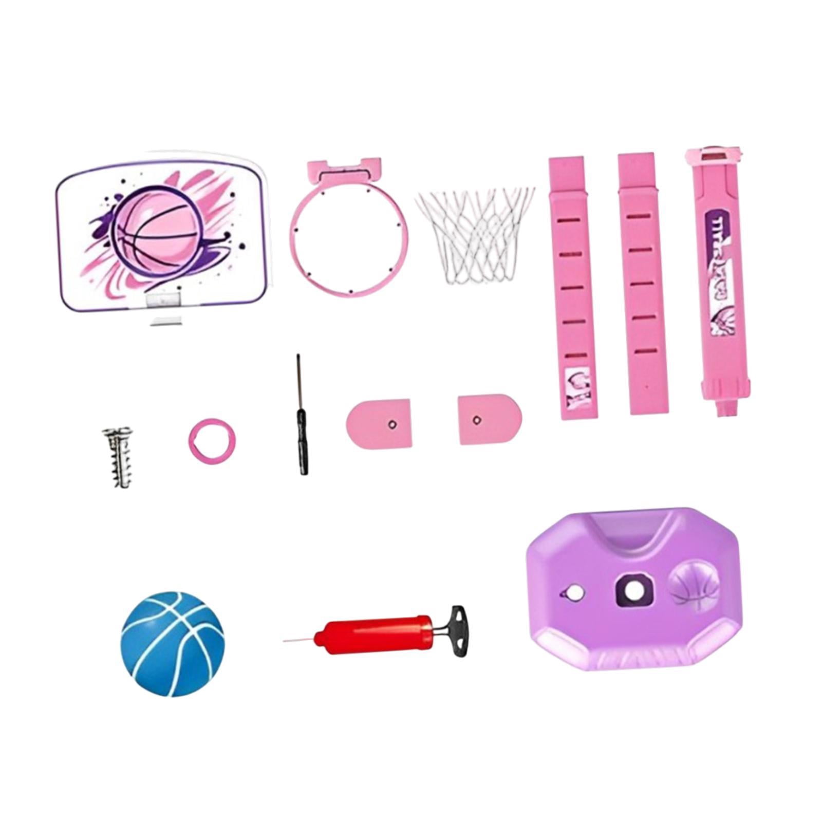 GARENDE Basketball Hoop for Kids Competition Gifts Family Game Mini Basketball Stand Pink