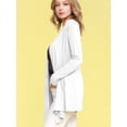 thumbnail image 4 of Made by Johnny Women's Draped Open Front Cardigan XXXL WHITE, 4 of 6