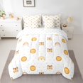 thumbnail image 2 of Homewish Cartoon Tiger Lion 7pcs Bedding Comforter Set For Kids Boys Girls,Kawaii Rainbow Queen Bedding Sets Super Cozy,Starry Sky Queen Sheet Sets,Microfiber Bedroom Decor,Reversible, 2 of 8