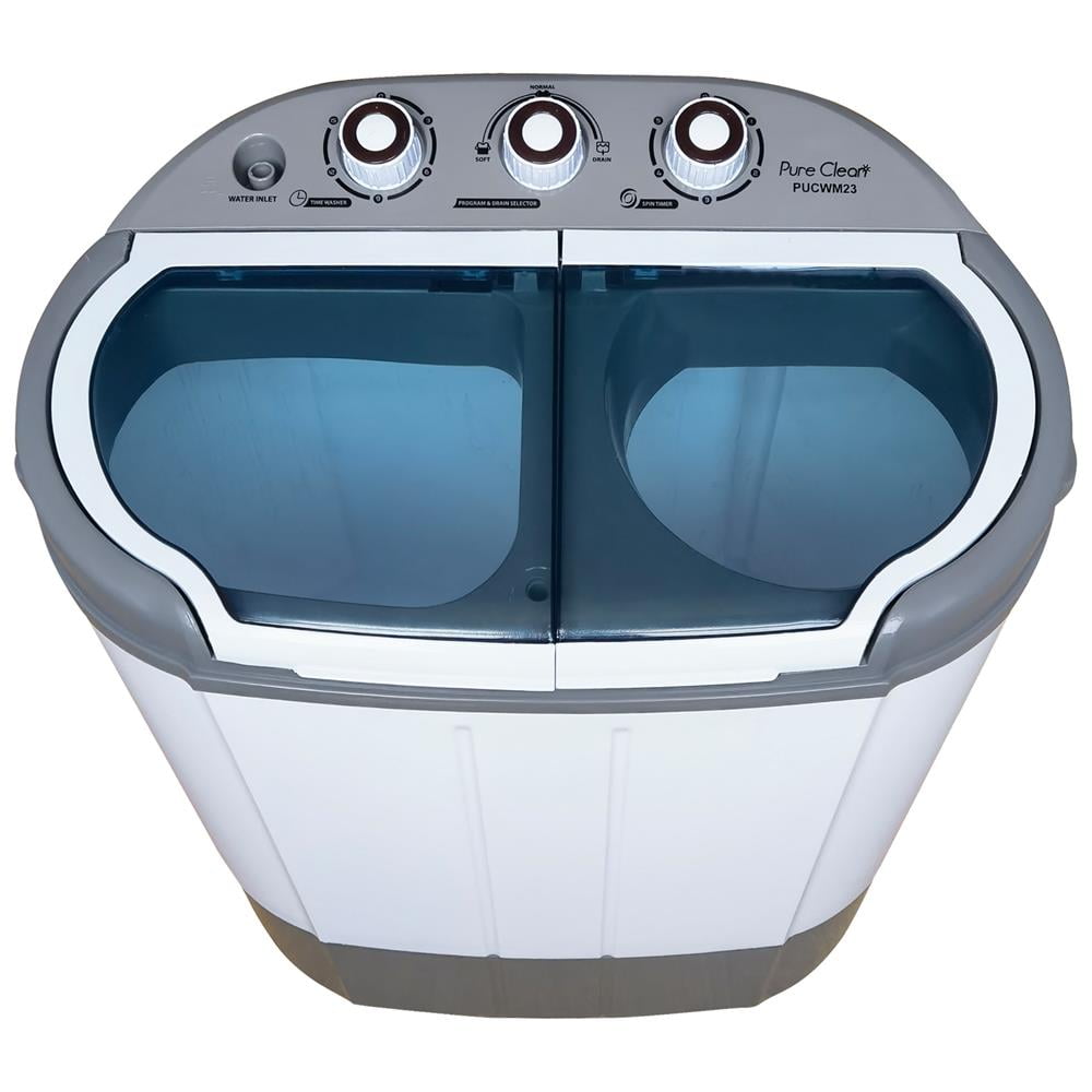 Pure Clean Compact Home Washer & Dryer, 2 in1 Portable Mini Washing