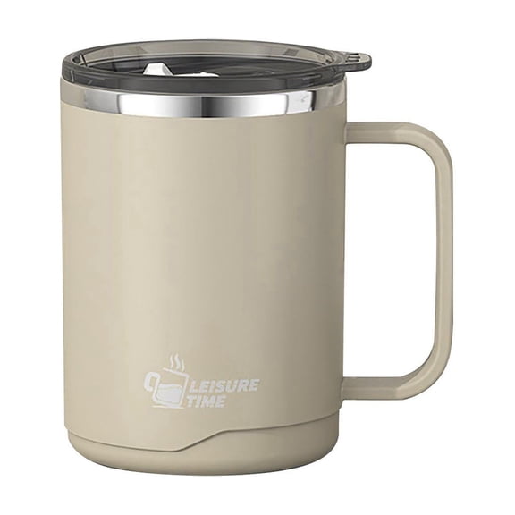 304 Stainless Steel Double Wall Insulated Cup, 500ml Large Capacity Travel Tumbler, Heat and Cold Proof Mug for Home, Office, and Everyday Commute