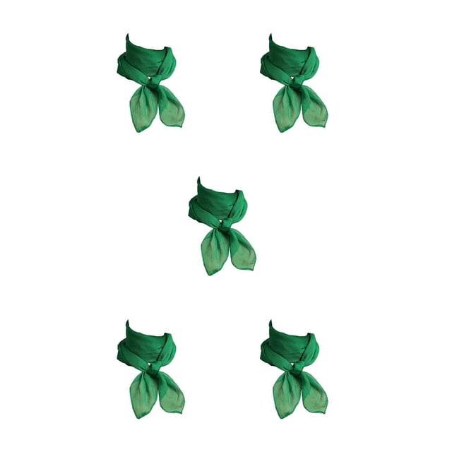 Qarigey Bufanda de gasa Estilo coreano Chica Ornamento Pañuelo pequeño Diseño delgado Pañuelo de mujer para el trabajo Casa Viajes Compras Verde Type2 NO2 Qarigey CBP381168