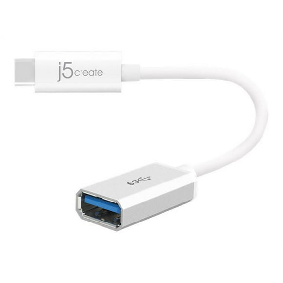 j5create TDSourcing JUCX05 - USB adapter - USB Type A (F) to 24 pin USB-C (M) - USB 3.1 Gen 2 - 3.9 in - reversible C connector