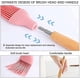 thumbnail image 4 of Set Of 2 Silicon Basting Brush - High Temperature Resistance Silicone Grill Brush Soft Bristles Kitchen Silicon Brush Easy To Clean Suitable For Sauce, 4 of 5