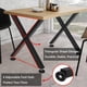 thumbnail image 3 of Mesa Metálica Legs 19 Inch Mesa Legs Replacement Resistente Cuadrado Tube Escritorio Legs Furniture Legs para Coffee Mesa Resistente Robusto Leg cm de Profundidadining Mesa Set de 2, 3 of 8