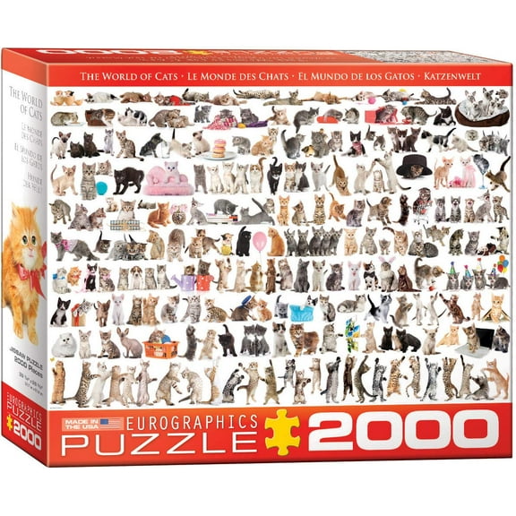EuroGraphics The World of Cats Puzzle (2000-Piece) (8220-0580)