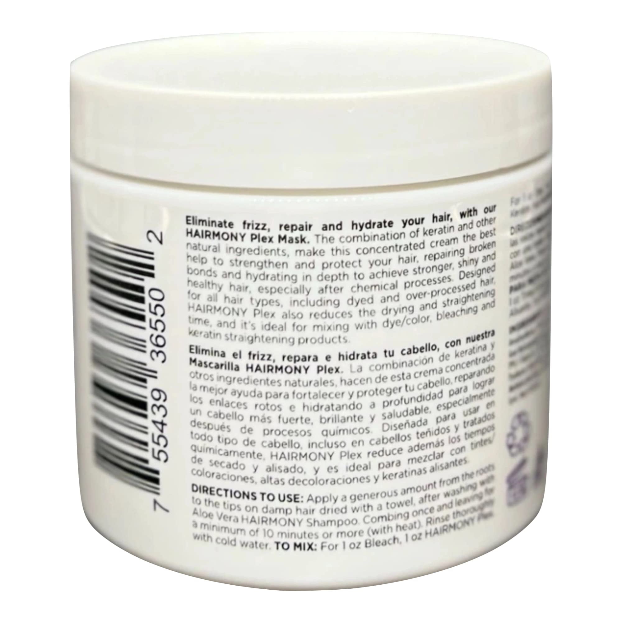 Hairmony Plex Professional Hair Fortifying and Repair Mask 16 Fl oz - Mascara reparadora para el cabello