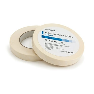 McKesson Autoclave Indicator Tape - Steam, 0.75" x 60 Yds, 1 Roll