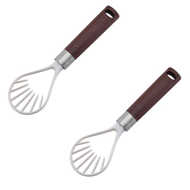 Oleegame 2PC Kitchen Utensils Set Multifunctional Practical Fruit Fruit Platter Carved Set Fruit Spoon Watermelon Spoon Tool Yellow