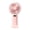 Pink, variant on White Foldable Handheld Fan With Led Digital Display 5 Wind Levels Usb Rechargeable Portable Quiet For Office Outdoor Small Compact Strong Wind Battery Operated Lightweight