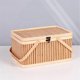 thumbnail image 2 of Woven Baskets Large Bamboo Picnic Fruits Lid Bread Zongzi Organizer, 2 of 5