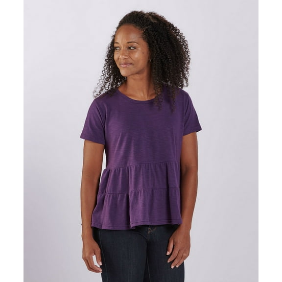 Boxercraft BW2401 Women's Willow Tee-Purple-M