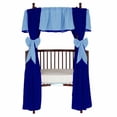 thumbnail image 4 of Baby Doll Bedding 12 Piece Solid Reversible Round Crib Curtain and Valance Set, 4 of 7
