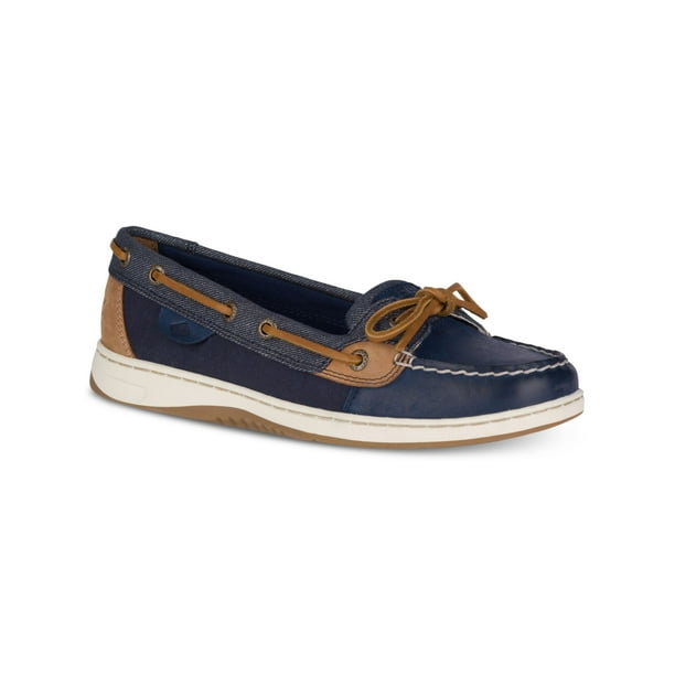 SPERRY Womens Navy Arch Support Slip Resistant Angelfish Round Toe