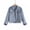 Blue, variant on Drovellove Plus Size Women's Denim Jacket Long Sleeve Slim Fit Casual Coat - Solid Classic Jean Outerwear with Button Front for Fall Layering, Daily Style, Weekend Outings, or Travel
