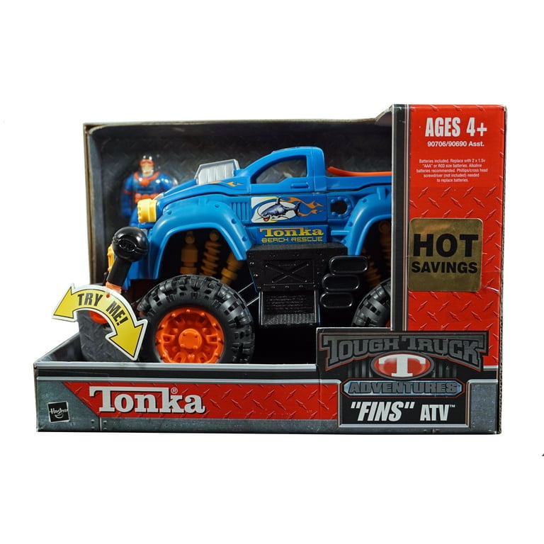 Tonka Truck Adventures - FINS ATV - Head to the Ocean to save the