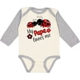 thumbnail image 3 of Inktastic My Papa Loves Me with Cute Ladybugs Boys or Girls Long Sleeve Baby Bodysuit, 3 of 5
