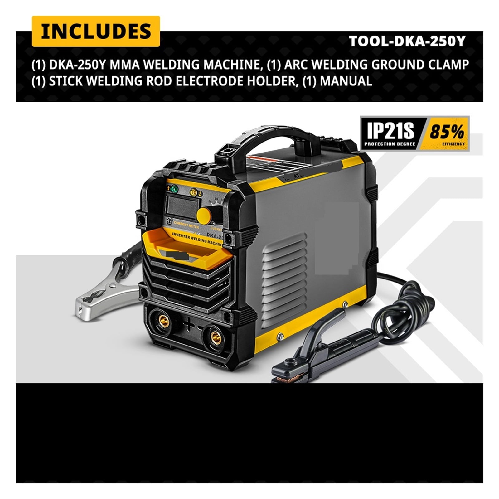 AMP DC INVERTER ARC WELDER ,IGBT MMA WELDING MACHINE ,FOR HOME BEGINNER LIGHTWEIGHT EFFICIENT