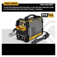 thumbnail image 2 of AMP DC INVERTER ARC WELDER ,IGBT MMA WELDING MACHINE ,FOR HOME BEGINNER LIGHTWEIGHT EFFICIENT , Mild Steel, 2 of 6