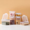 thumbnail image 4 of Bangcool 3PCS Clair Récipient de Stockage des Aliments Récipient en Plastique Contenant des Céréales Pot de Garde-Manger avec Couvercle, 4 of 10