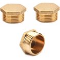 thumbnail image 1 of WWS-3PCS Garden Hose Cap, Brass Garden Hose Plug Faucet Cap Brass Garden Hose End Plug 3/4 Inch GHT Male Thread Spigot Outer Hex Plug Caps Fittings Hose End Replacement, 1 of 4