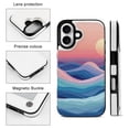thumbnail image 3 of Compatible with iPhone 11 12 13 mini 14 15 16 Pro Max Plus Wallet Case with Card Holder, PU Leather Kickstand Card Slots Case ( Sunset Ocean, iPhone 14 Plus), 3 of 7