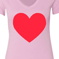 thumbnail image 4 of Inktastic Valentine's Day Red Heart Women's V-Neck T-Shirt, 4 of 5