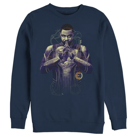 Men's Marvel Eternals Phastos Sweatshirt Navy Blue X Large