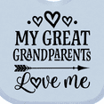 thumbnail image 4 of Inktastic My Great Grandparents Love Me Boys or Girls Baby Bib, 4 of 4