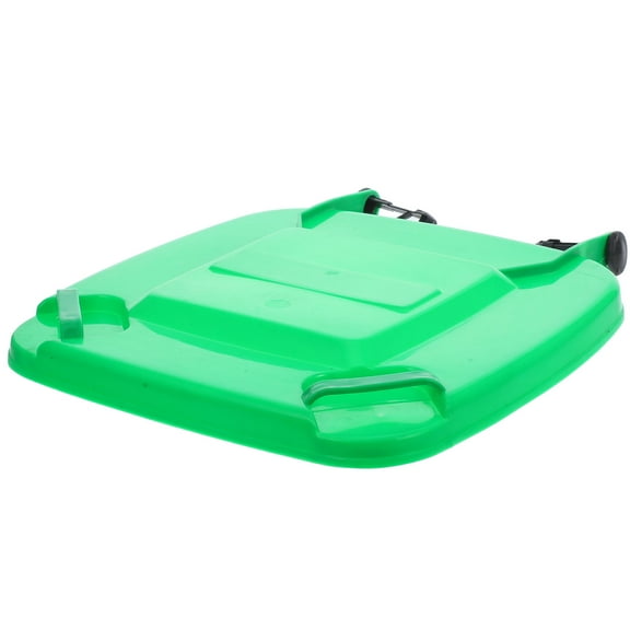 MEIBUTYUP Reliable Green Plastic Garbage Can Lid Replacement for Outdoor and Office Bins