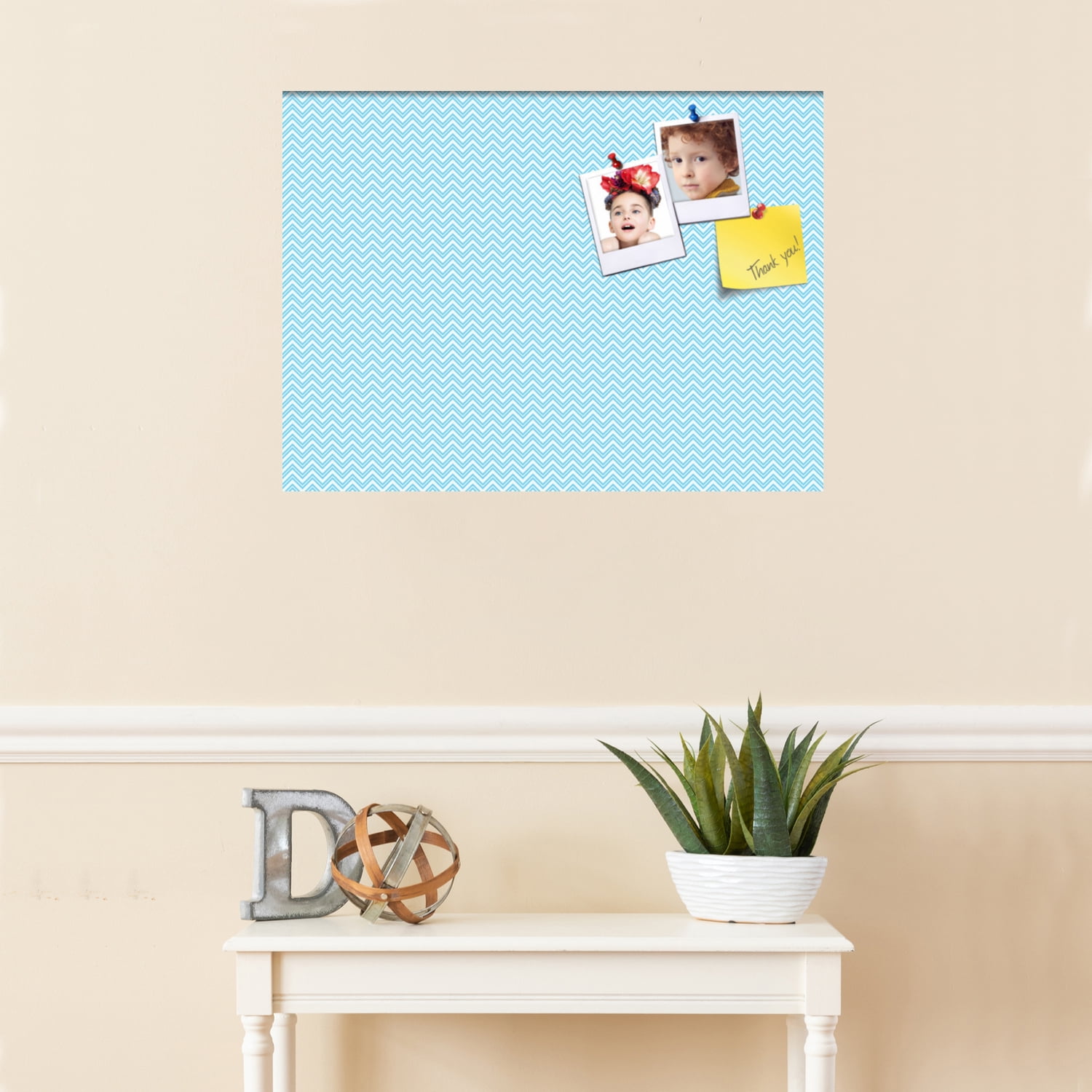 PinPix ArtToFrames 25x18 Custom Cork Bulletin Board    Poster Board Has a Fabric Style Canvas Finish, Framed in Satin White Frame (PinPix-247)