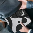 thumbnail image 4 of Werpe Circles Bubbles Black and White Diving Fabric Laptop Sleeve Carrying Bag 17inch, 4 of 5