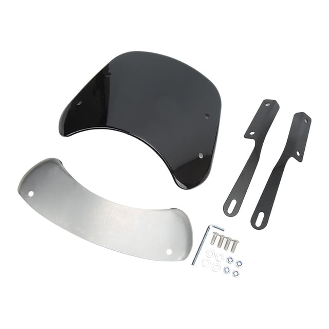 Parabrisas de motocicleta, antigrietas, Universal, protector ajustable, carenado frontal Retro para motocicleta
