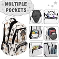 thumbnail image 7 of FKELYI Dachshund Dog Paw Print 17 Inch Schoolbag for Kids Backpack Lightweight Primary School Bookbag with Multi-Pockets for Boys Girls Rucksack Daypack, 7 of 7