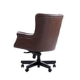 thumbnail image 5 of Pemberly Row Leather Swivel Desk Chair in Verona Brown Finish, 5 of 6