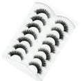 thumbnail image 5 of Changmaius  False Eyelashes Fluffy Cat Eye Look 8D Crossed Wispy Natural Faux Mink Lashes Fake Eyelashes 7 Pairs Pack, 5 of 9