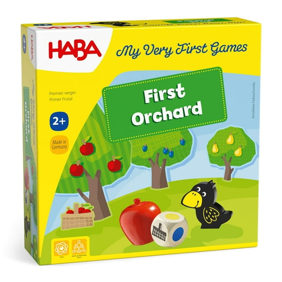 Juego para niños pequeños HABA My Very First Games First Orchard