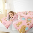 thumbnail image 4 of Castle Fairy Twin 2-Piece Gingerbread Christmas Holiday Comforter Set, 4 of 8