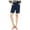 Blue - navy, variant on I.N.C Womens Bengaline Casual Walking Shorts, Blue, 2