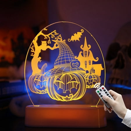 

Border New Decorative Light 3D Night Light Pumpkin Skeleton Decoration Modeling Lights Home Necessities Friends Baby Merchandise 25th Anniversary Decorations Toilet Seat Light Chicken Lamp Toilet